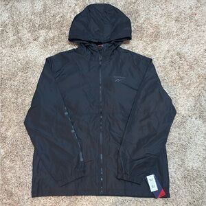 NWT Reebok black windbreaker jacket Size XXL